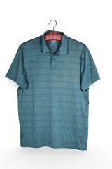 Tricou - Old Navy albastru petrol cu textură discretă – L – Bărbați - fata