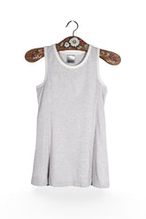 Maiou - NIKE gri deschis sport, cu margini albe – S – Femei - fata