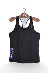 Maiou - Reebok negru sport din material elastic – L – Femei - fata