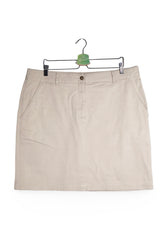 Fustă - Gant fustă bej din bumbac elastic – 3XL – Femei - detaliu