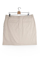 Fustă - Gant fustă bej din bumbac elastic – 3XL – Femei - spate