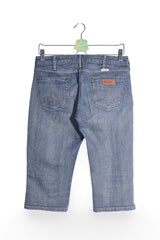 Blugi 2/3 - Wrangler albastru decolorat din bumbac elastic – M – Bărbați - detaliu