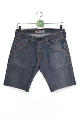 Blugi scurți - Levi's blugi scurti straight albastru inchis spalat – S – Bărbați - fata