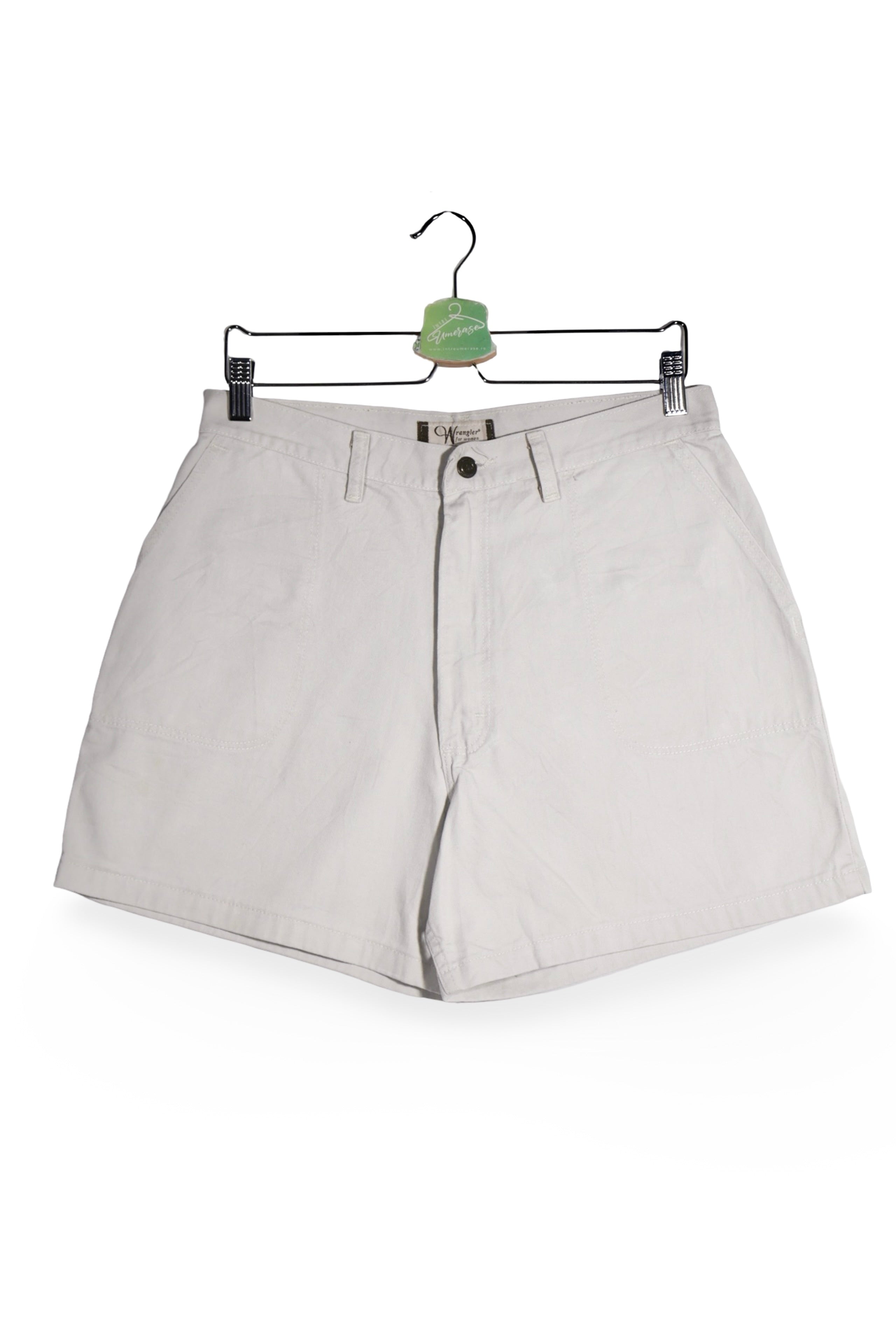 Pantaloni scurți - Wrangler chino bej deschis din bumbac – M – Femei - fata