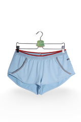 Pantaloni scurți - adidas albastru deschis sport din poliester – M – Femei - fata