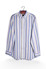Cămașă - GANT camasa cu dungi multicolore si guler button-down – L – Bărbați - fata