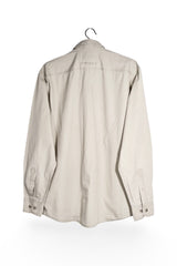 Cămașă - Camel bej din bumbac cu guler button-down – L – Bărbați - spate