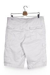 Pantaloni scurți - Camp David cargo alb din bumbac – L – Bărbați - spate