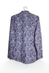 Cămașă - Alte Branduri albastra cu imprimeu floral dens – S – Bărbați - spate