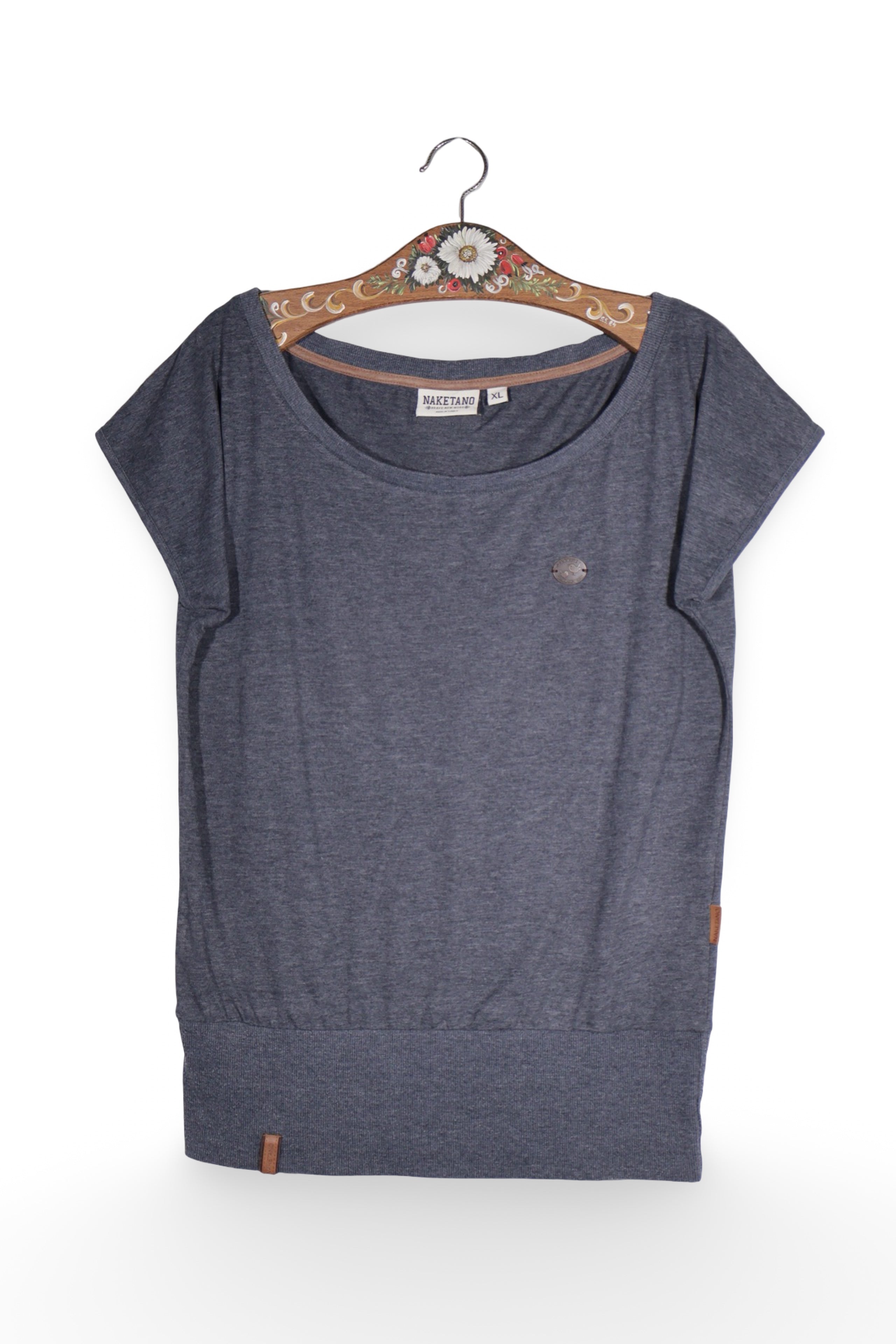 Tricou - Naketano gri antracit din jerseu – XL – Femei - fata