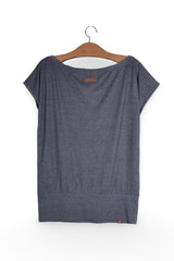 Tricou - Naketano gri antracit din jerseu – XL – Femei - spate
