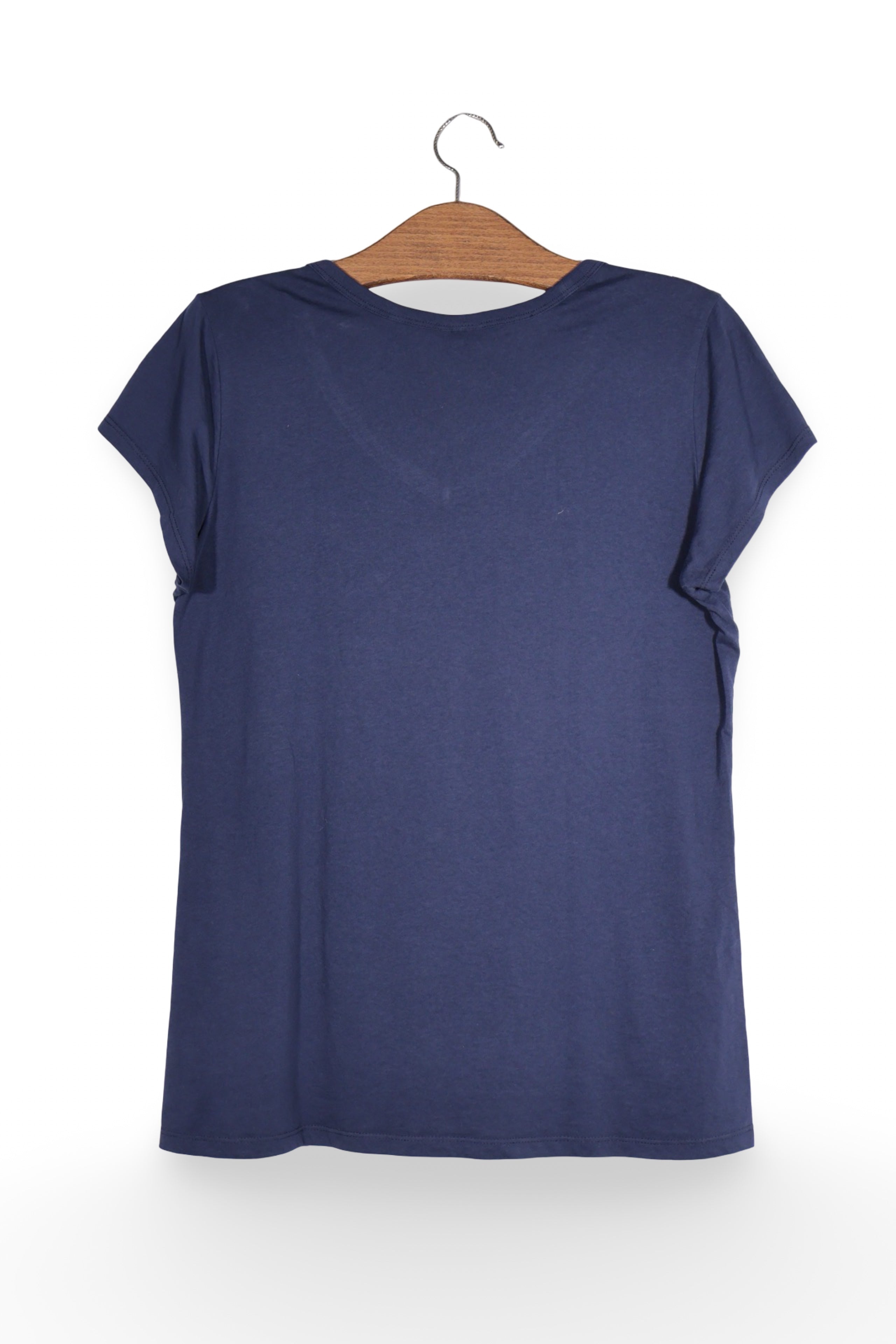 Tricou - G-star bleumarin cu decolteu in V din jerseu – XL – Femei - spate