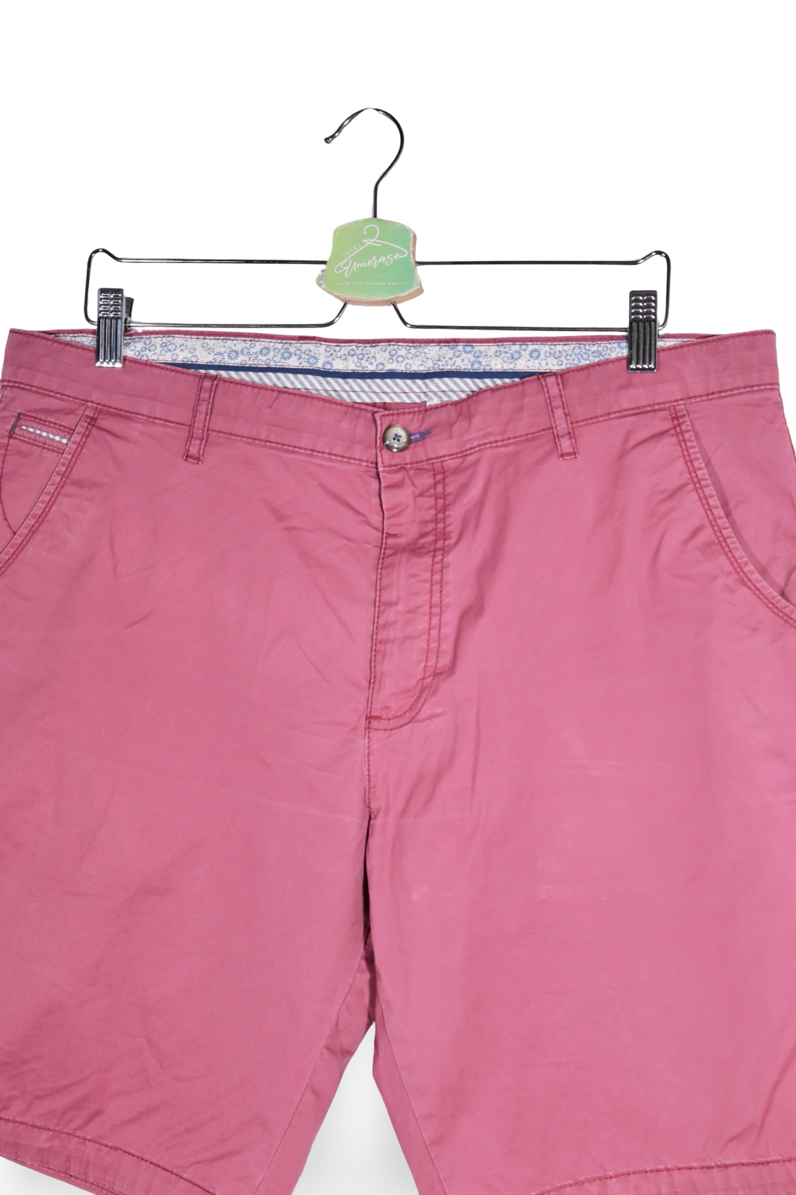 Pantaloni scurți - Bugatti chino roz prafuit din bumbac – XS – Bărbați - detaliu
