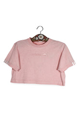 Top - adidas roz pudrat cu logo brodat – S – Femei - fata