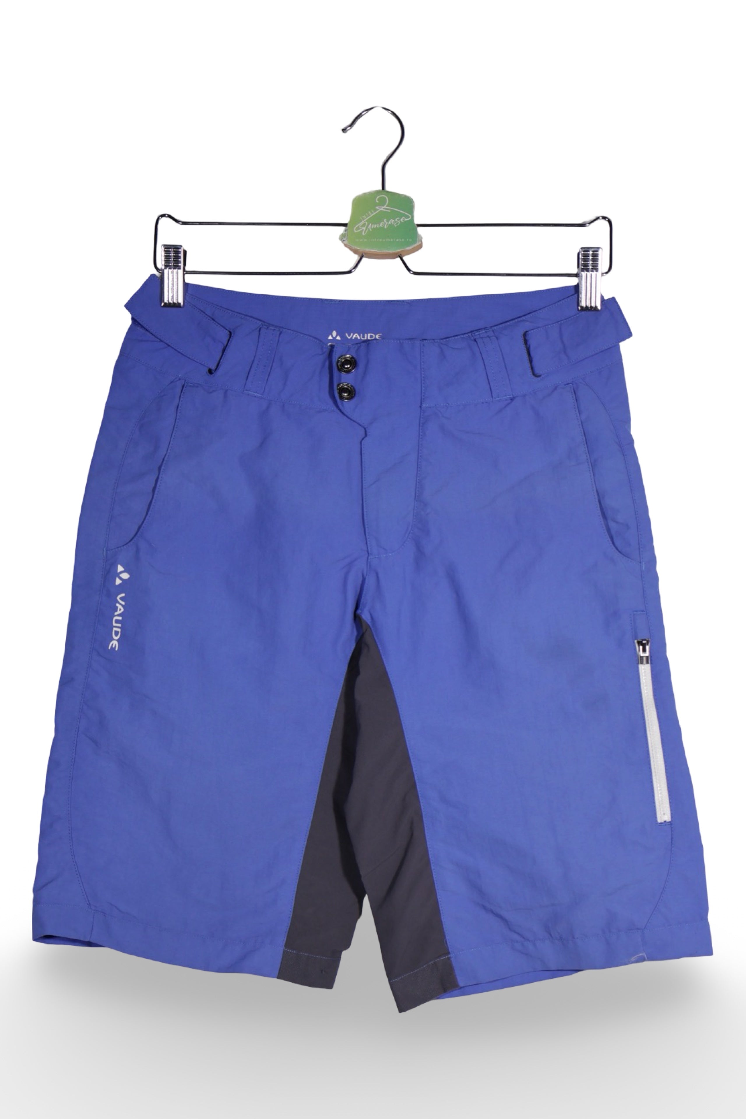 Pantaloni scurți - Vaude albastru electric din material tehnic – XS – Bărbați - fata