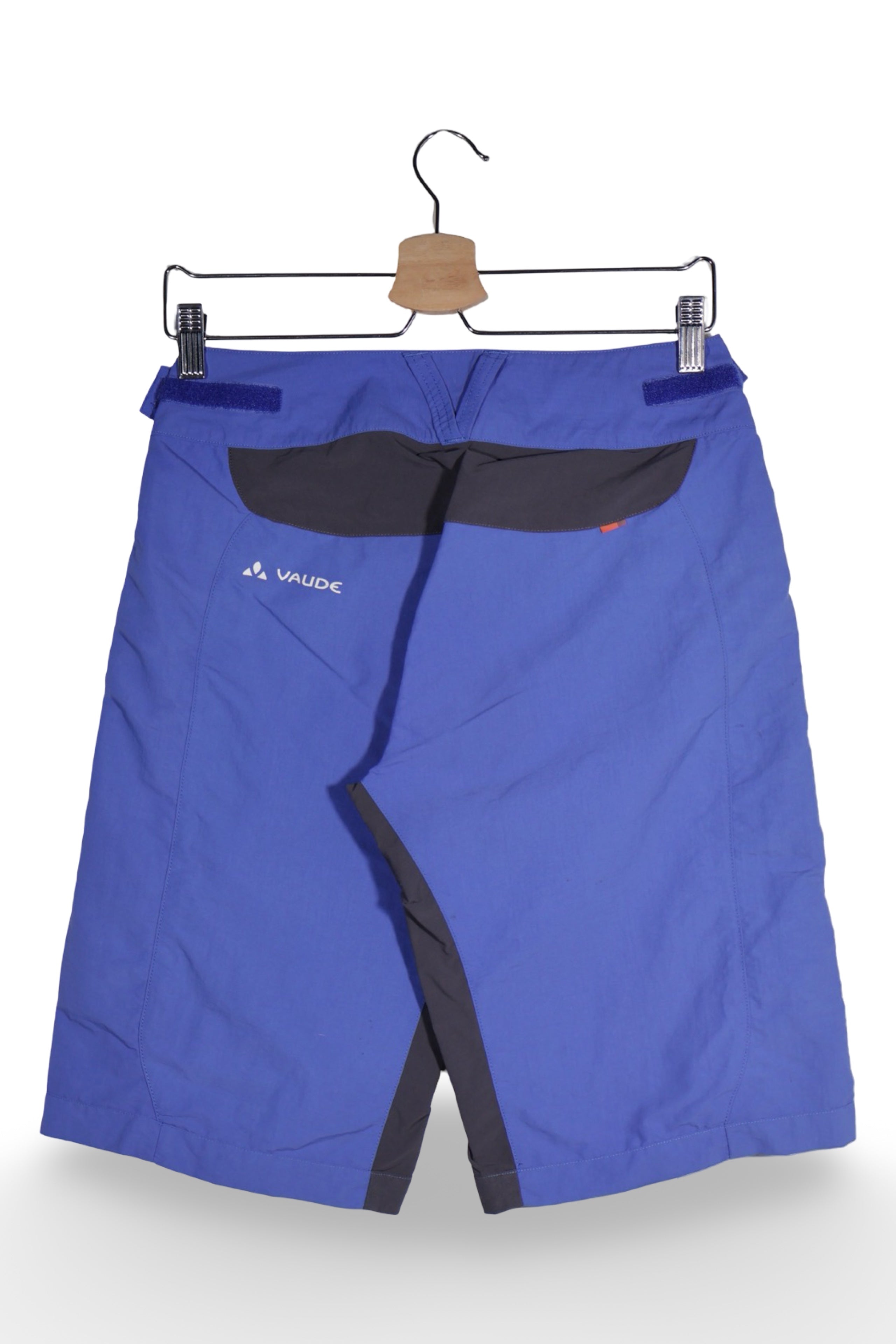 Pantaloni scurți - Vaude albastru electric din material tehnic – XS – Bărbați - spate