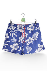 Pantaloni scurți - Tommy Hilfiger albastri cu imprimeu floral tropical – M – Bărbați - fata