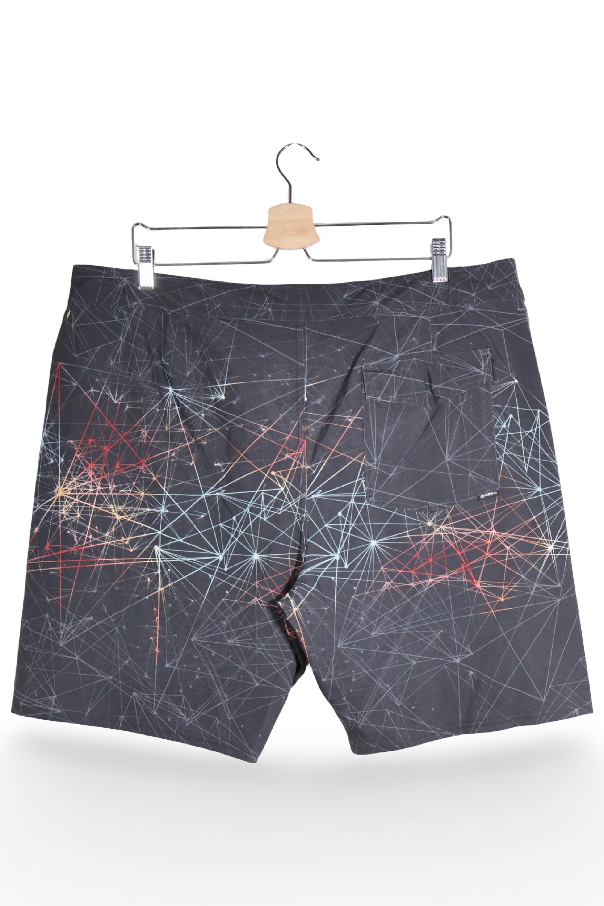 Pantaloni scurți - O'Neill boardshorts negri cu imprimeu geometric – 3XL – Bărbați - spate