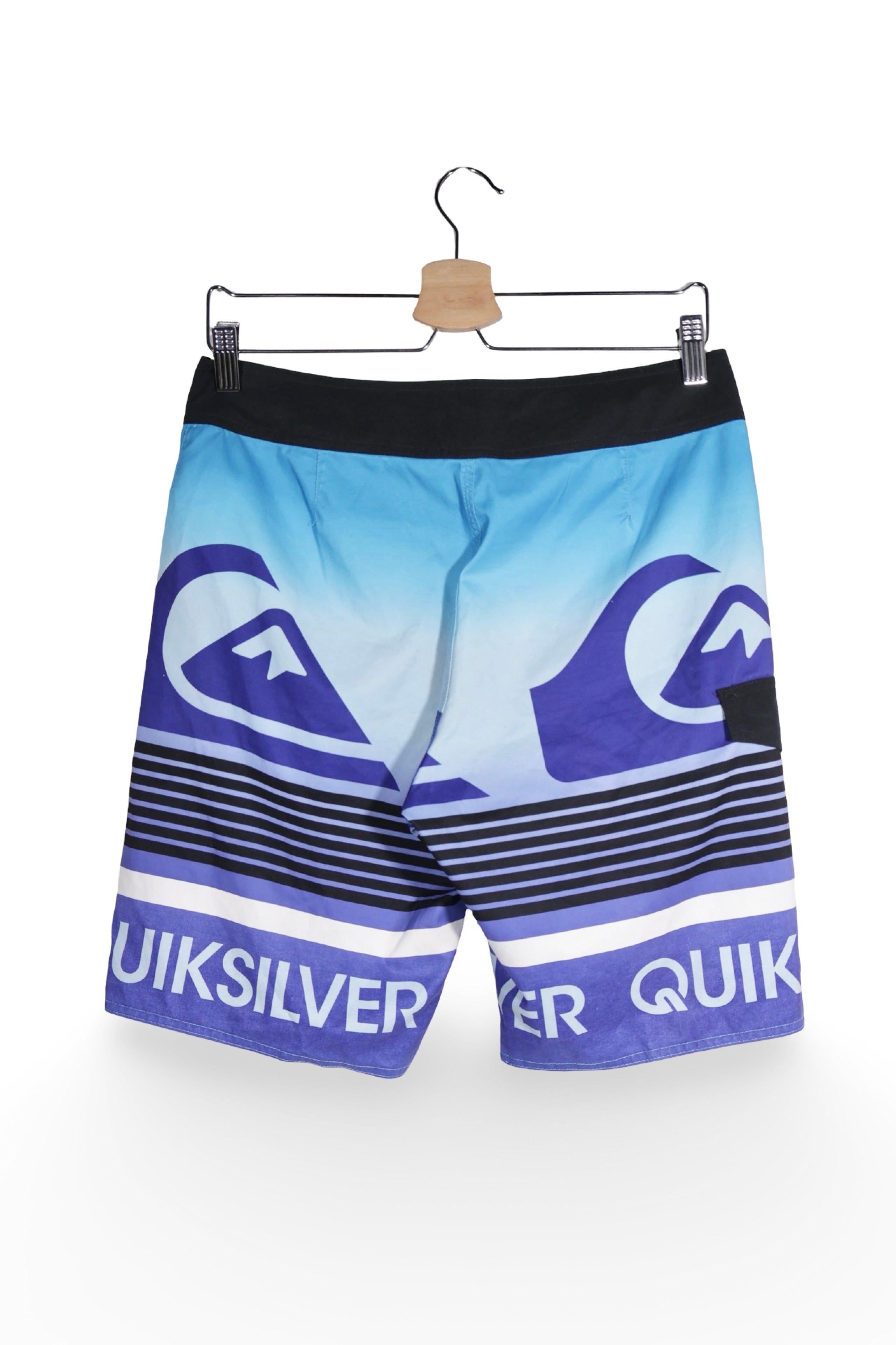 Pantaloni scurți - Quiksilver boardshorts grafice bleu-violet – S – Bărbați - spate
