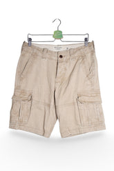 Pantaloni scurți - Abercrombie&Fitch cargo bej din bumbac – S – Bărbați - fata