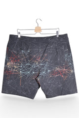 Pantaloni scurți - O'Neill boardshorts negri cu imprimeu geometric – 3XL – Bărbați - spate