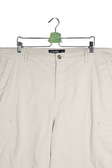 Pantaloni scurți - RALPH LAUREN cargo crem din material stretch – XXL – Bărbați - detaliu