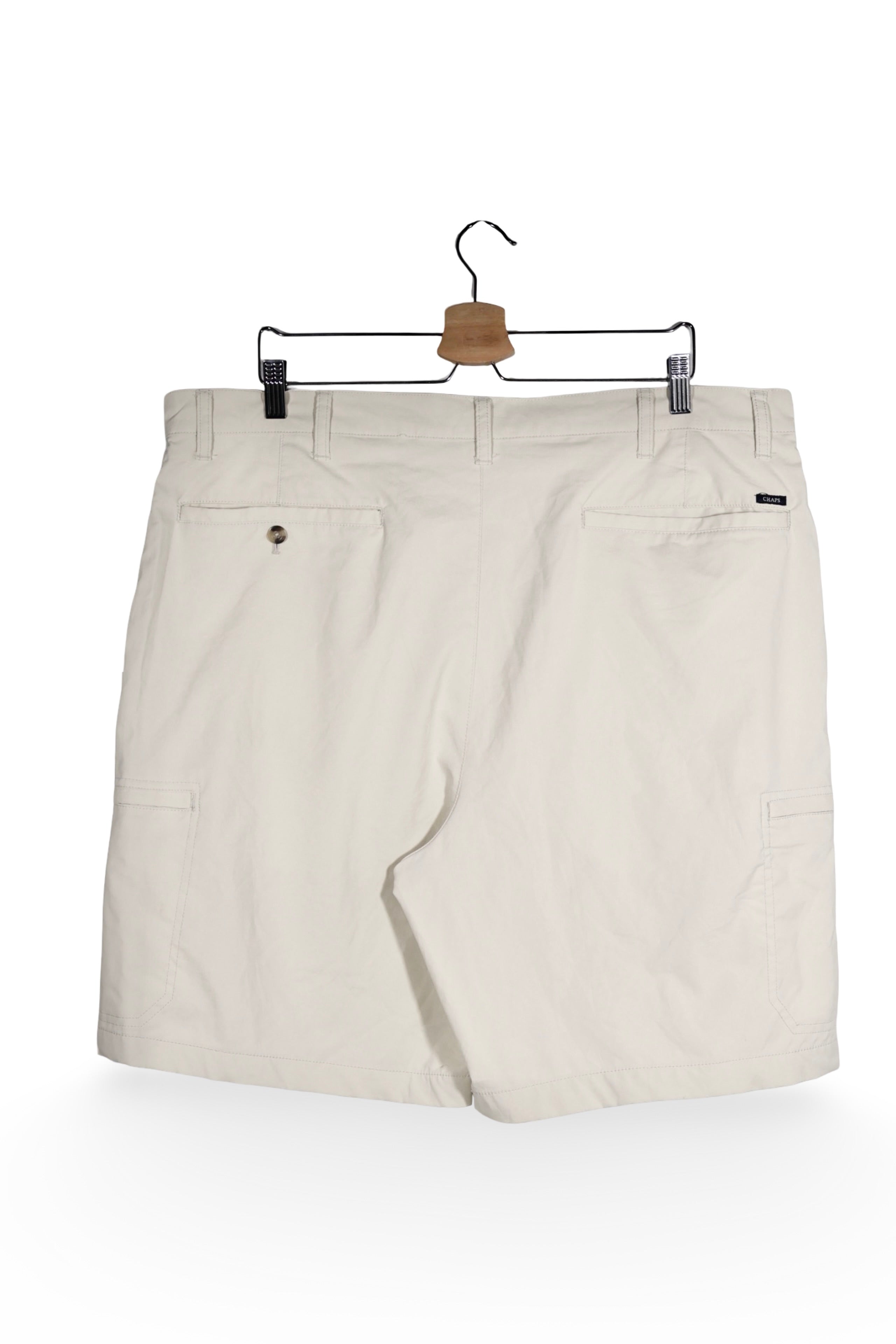 Pantaloni scurți - RALPH LAUREN cargo crem din material stretch – XXL – Bărbați - spate
