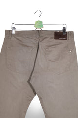 Pantaloni - Pierre Cardin chino kaki taupe din bumbac – L – Bărbați - spate