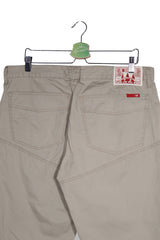 Pantaloni 2/3 - Mustang cargo bej din bumbac – S – Bărbați - spate