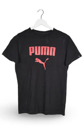 Tricou PUMA negru mărime XS vedere din față second-hand premium