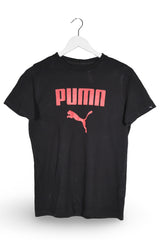 Tricou PUMA negru mărime XS vedere din față second-hand premium