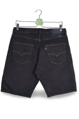Blugi scurti Levi's negru mărime S vedere din spate second-hand premium