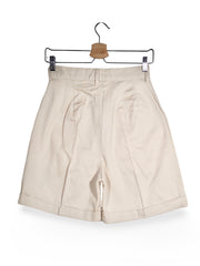 Pantaloni Vintage crem cu croială amplă – S – Femei
