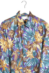 Cămașă Francesco L. Assuntante cu imprimeu tropical din bumbac – XL – Bărbați