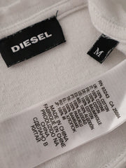 Tricou DIESEL alb cu croială oversized – M – Bărbați