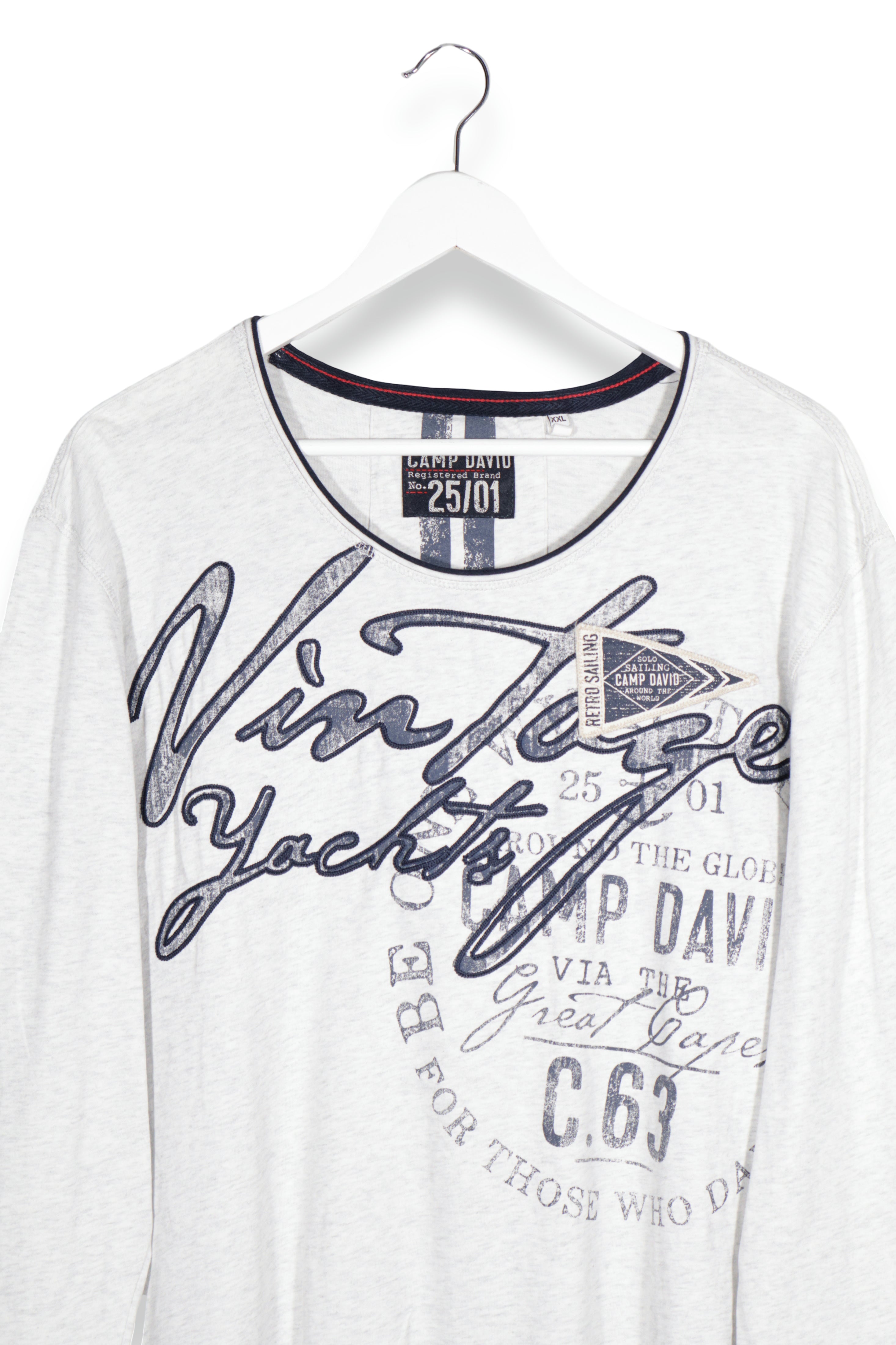 CAMP DAVID – bluză – detaliu – second-hand premium