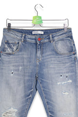 ZARA BASIC – blugi – detaliu – second-hand premium