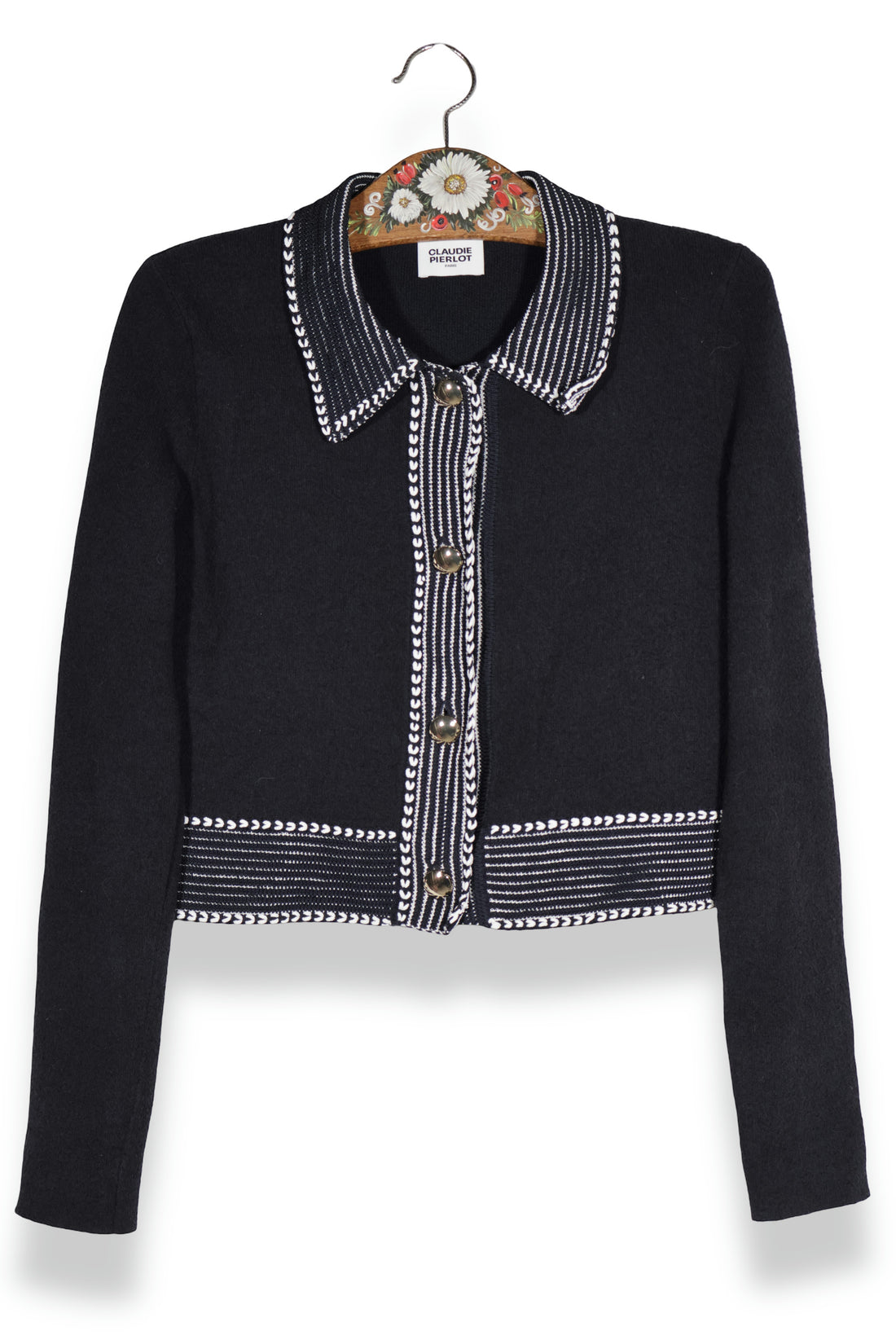 CLAUDIE PIERLOT – costum – detaliu – second-hand premium