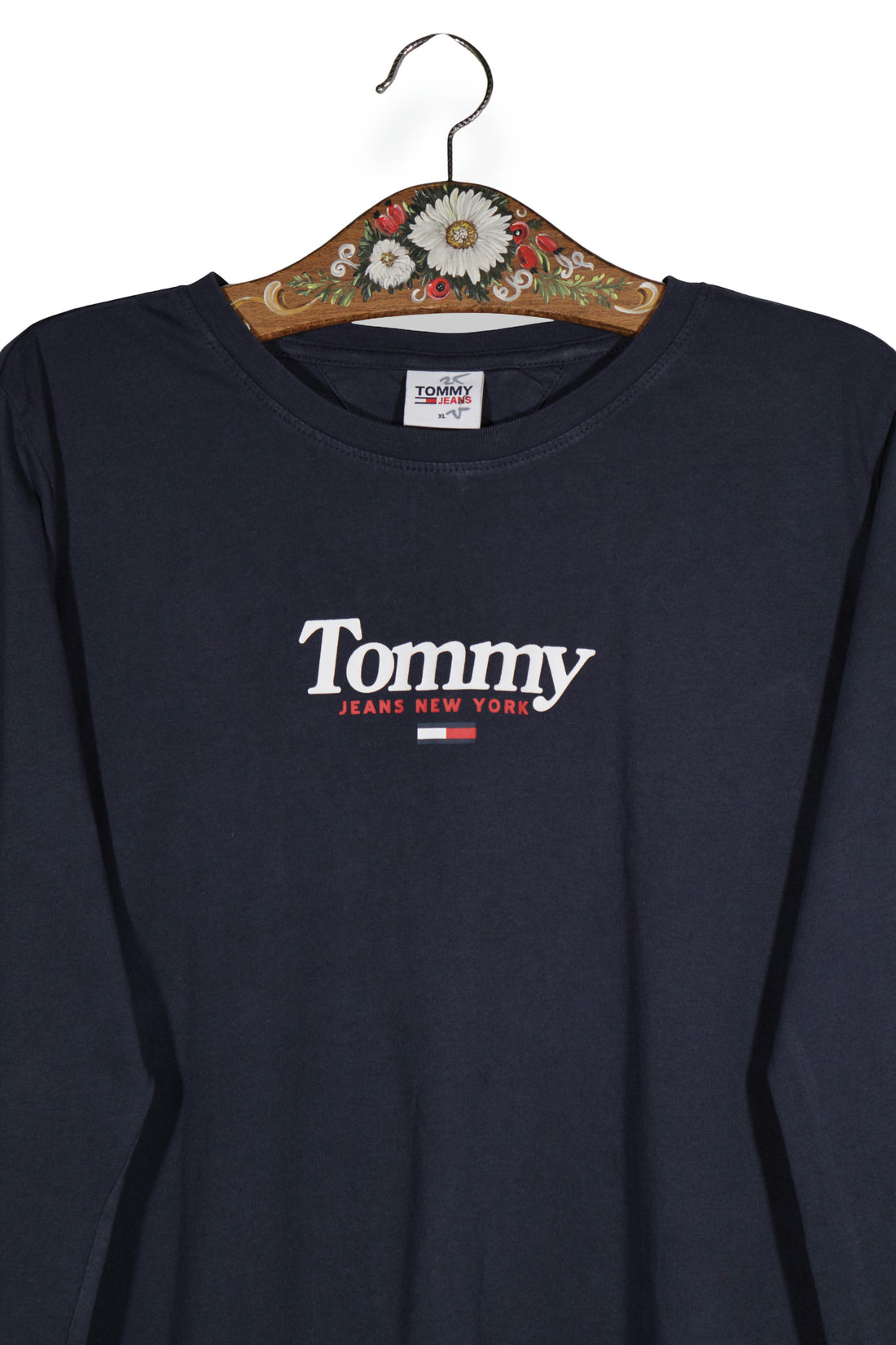TOMMY JEANS – bluză – detaliu – second-hand premium