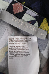 Eticheta marime si compozitie (rotita dreapta) - Cămașă - Alte Branduri geometric multicolor din vascoza – XL – Femei