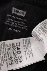 Eticheta marime si compozitie (rotita dreapta) - Tricou - Levi's negru cu imprimeu grafic colorat – XS – Femei