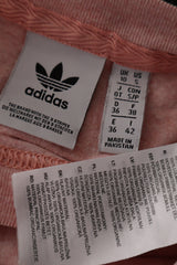Eticheta marime si compozitie (rotita dreapta) - Top - adidas roz pudrat cu logo brodat – S – Femei