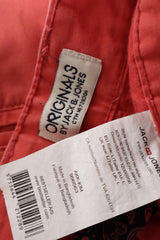 Eticheta marime si compozitie (rotita dreapta) - Pantaloni scurți - Jack&Jones chino coral din bumbac – L – Bărbați