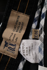 Eticheta marime si compozitie (rotita dreapta) - Pantaloni - Mustang chino negru din bumbac elastic – M – Bărbați