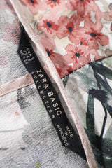 Eticheta marime si compozitie (rotita dreapta) - Sacou - ZARA floral multicolor cu croială lejeră – S – Femei