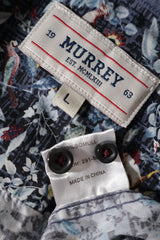 Eticheta marime si compozitie (rotita dreapta) - Cămașă - Alte branduri multicolor din bumbac cu imprimeu floral integral – L – Bărbați