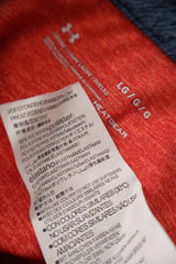 Eticheta marime si compozitie (rotita dreapta) - Tricou - Under Armour corai din material tehnic cu croială lejeră – L – Bărbați