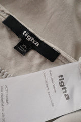 Eticheta marime si compozitie (rotita dreapta) - Tricou - Tigha alb murdar din bumbac cu print grafic scorpion – XL – Bărbați