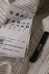 Camasa Hugo Boss bej mărime L etichetă mărime și compoziție second-hand premium