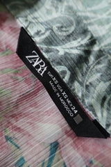 Camasa ZARA multicolor mărime XS etichetă mărime și compoziție second-hand premium